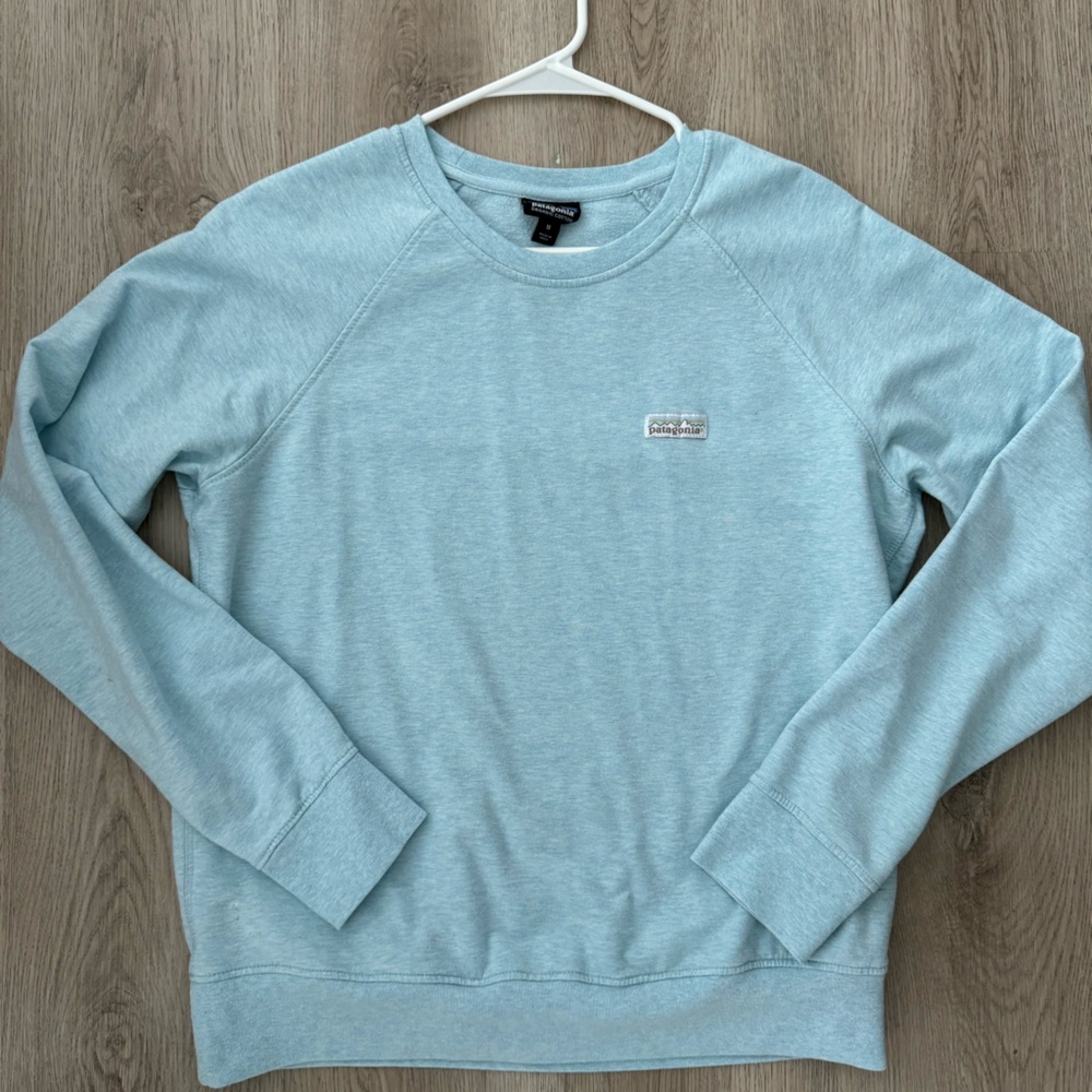 Patagonia- Light Blue Long Sleeve Sweatshirt